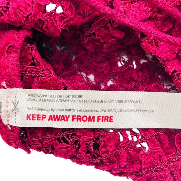 Free People - Celine Floral‎ Crochet Lace Bralette - Mulberry - XS - Picture 6 of 8